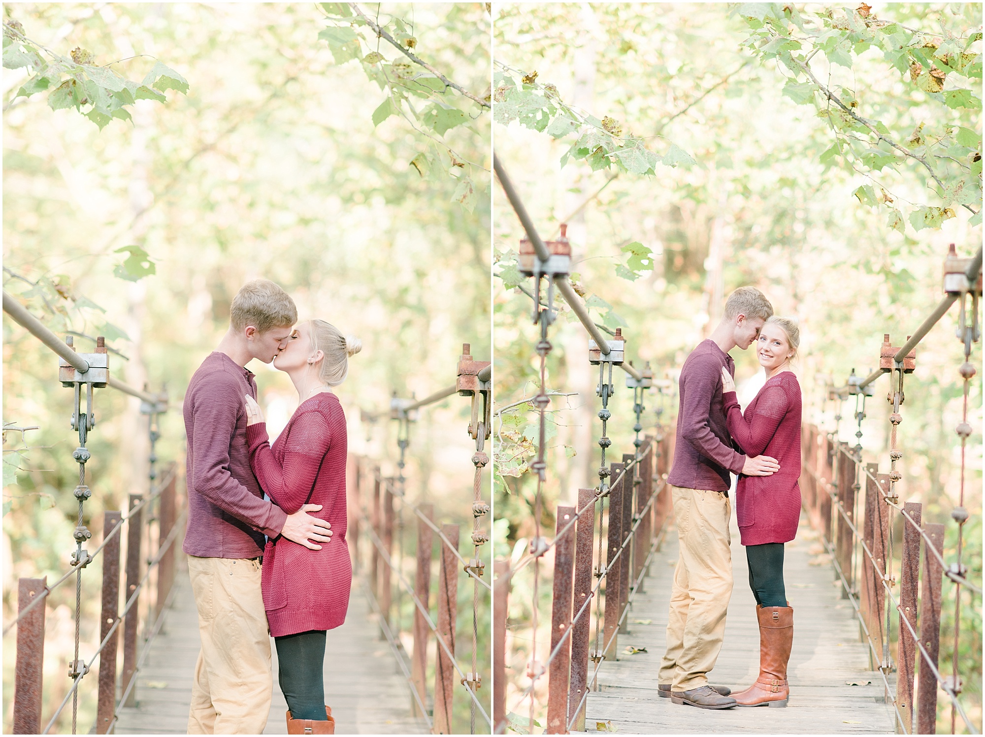 Patapsco Valley State Park Fall Engagement photos by Megan Bennett Photography