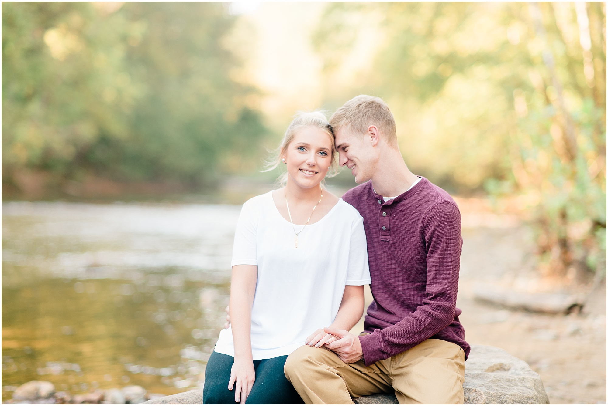 Patapsco Valley State Park Fall Engagement photos by Megan Bennett Photography