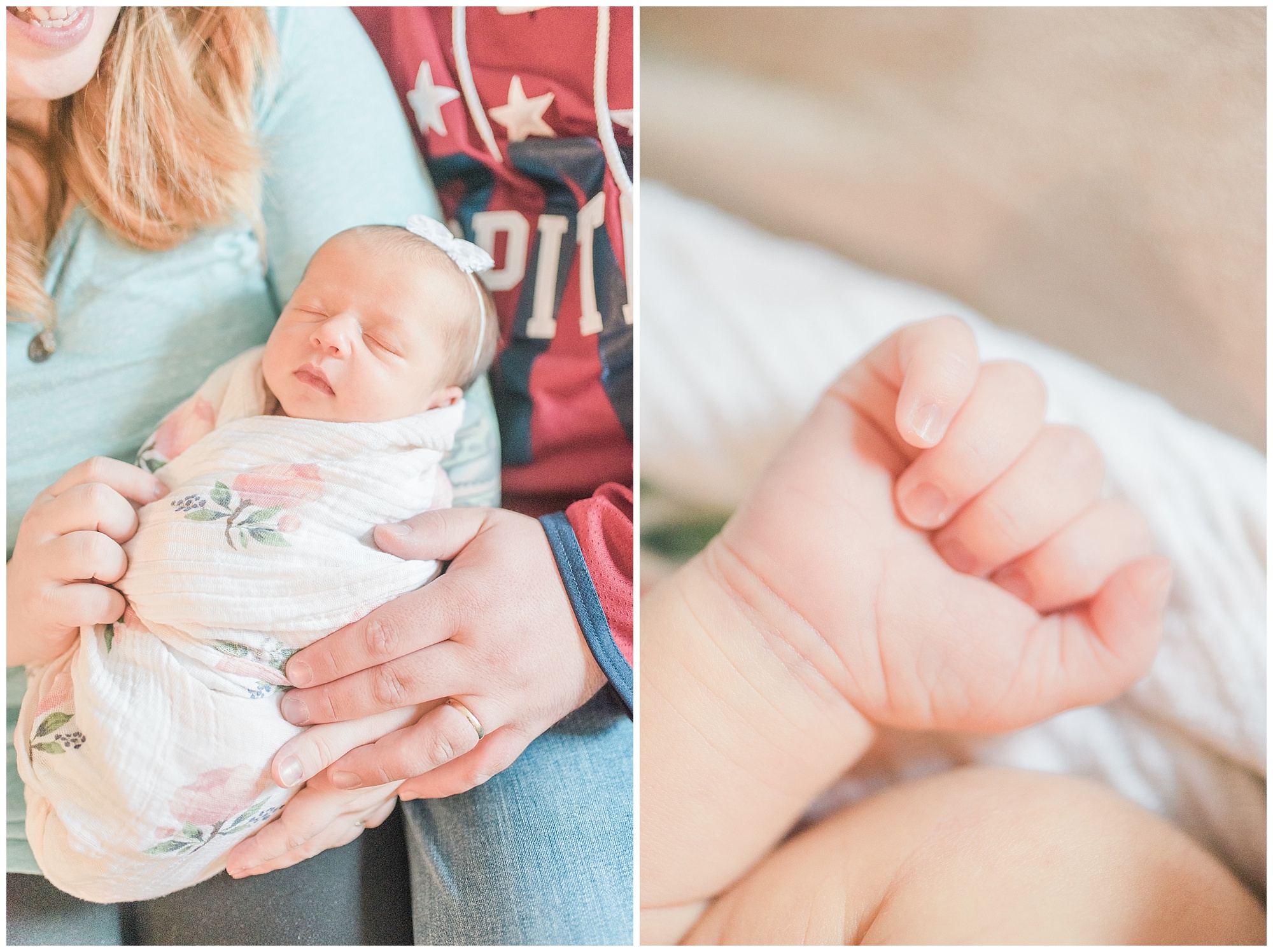 Newborn lifestyle photo by Megan Bennett Photography