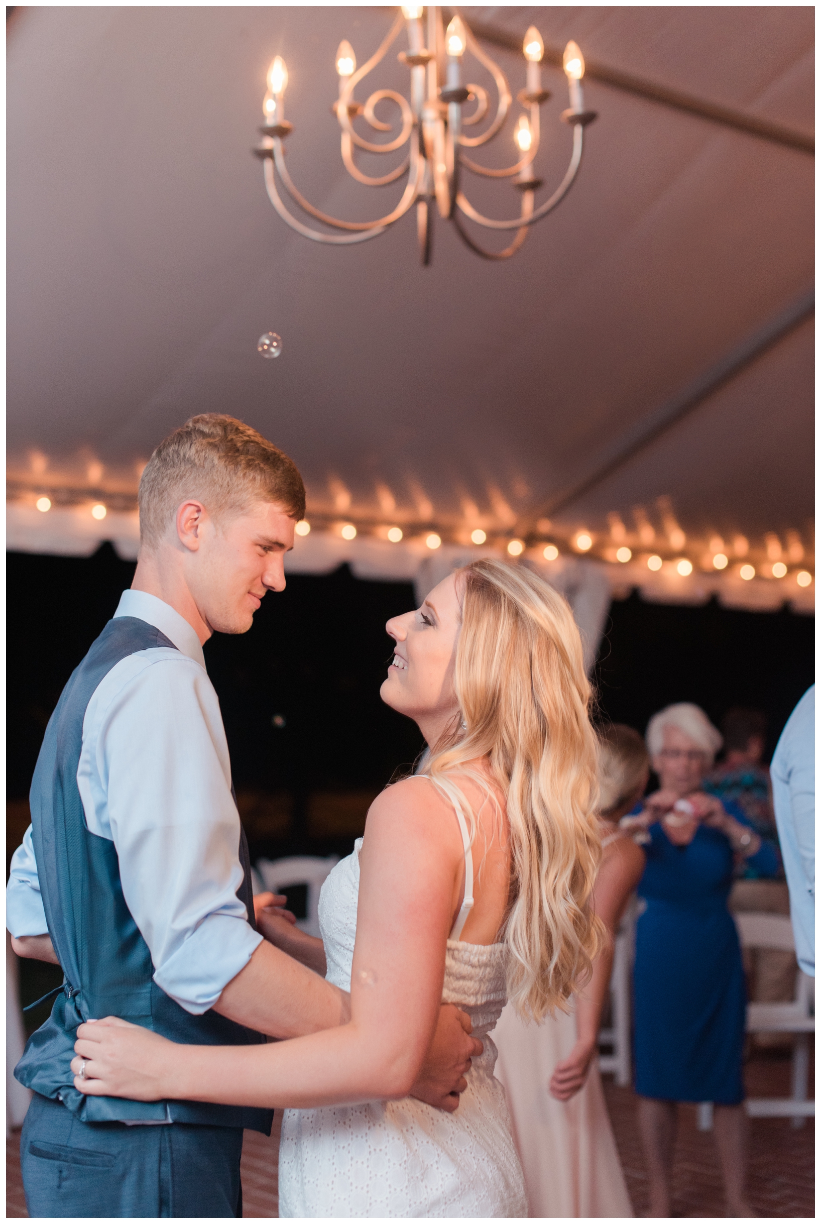 Woodlawn Manor outdoor blush pink summer wedding in Maryland by Megan Bennett Photography