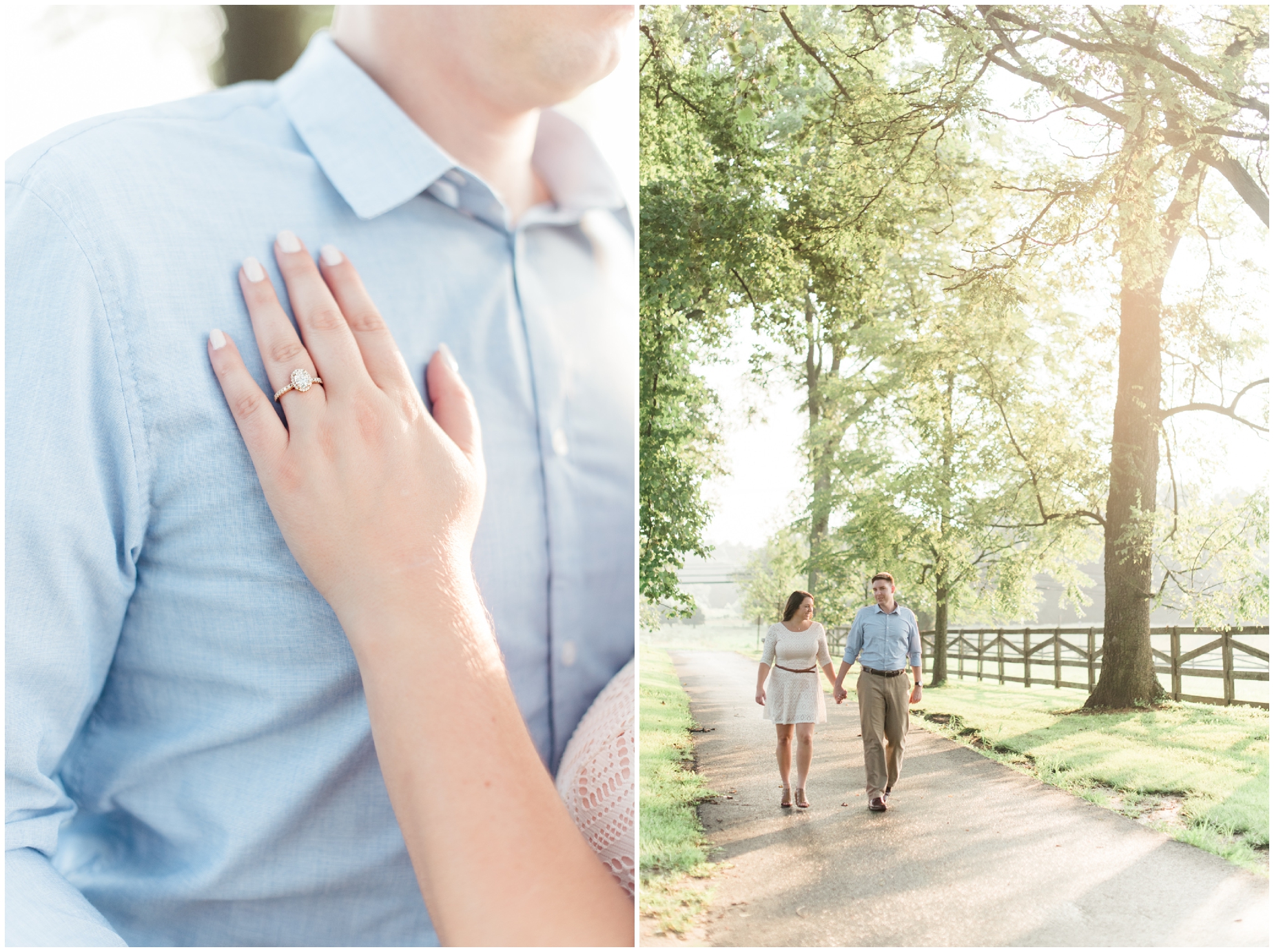 Baltimore Maryland romantic grassy field engagement session at Woodlawn Manor by Maryland Wedding Photographer Megan Bennett Photography