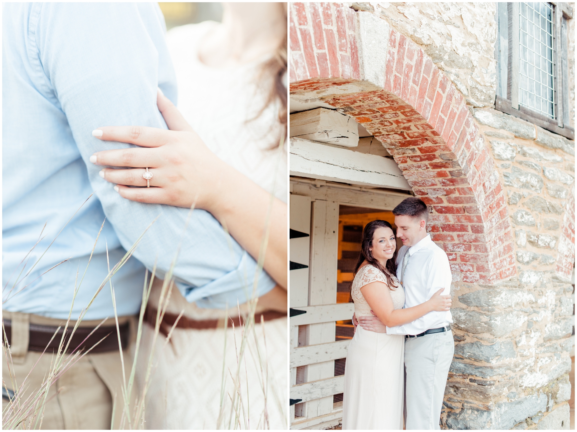 Baltimore Maryland romantic grassy field engagement session at Woodlawn Manor by Maryland Wedding Photographer Megan Bennett Photography