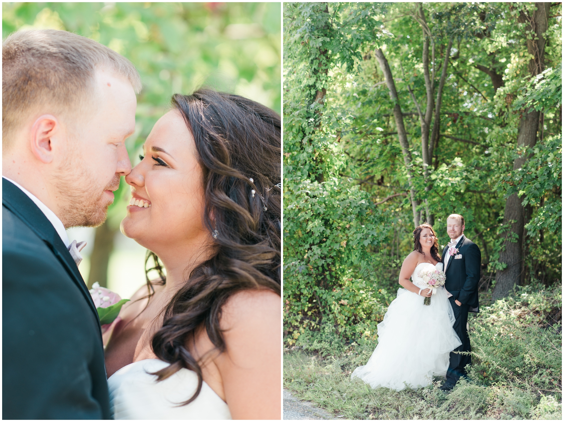 A pink and tan coastal wedding at Celebrations at the Bay by Maryland Wedding Photographer Megan Bennett Photography