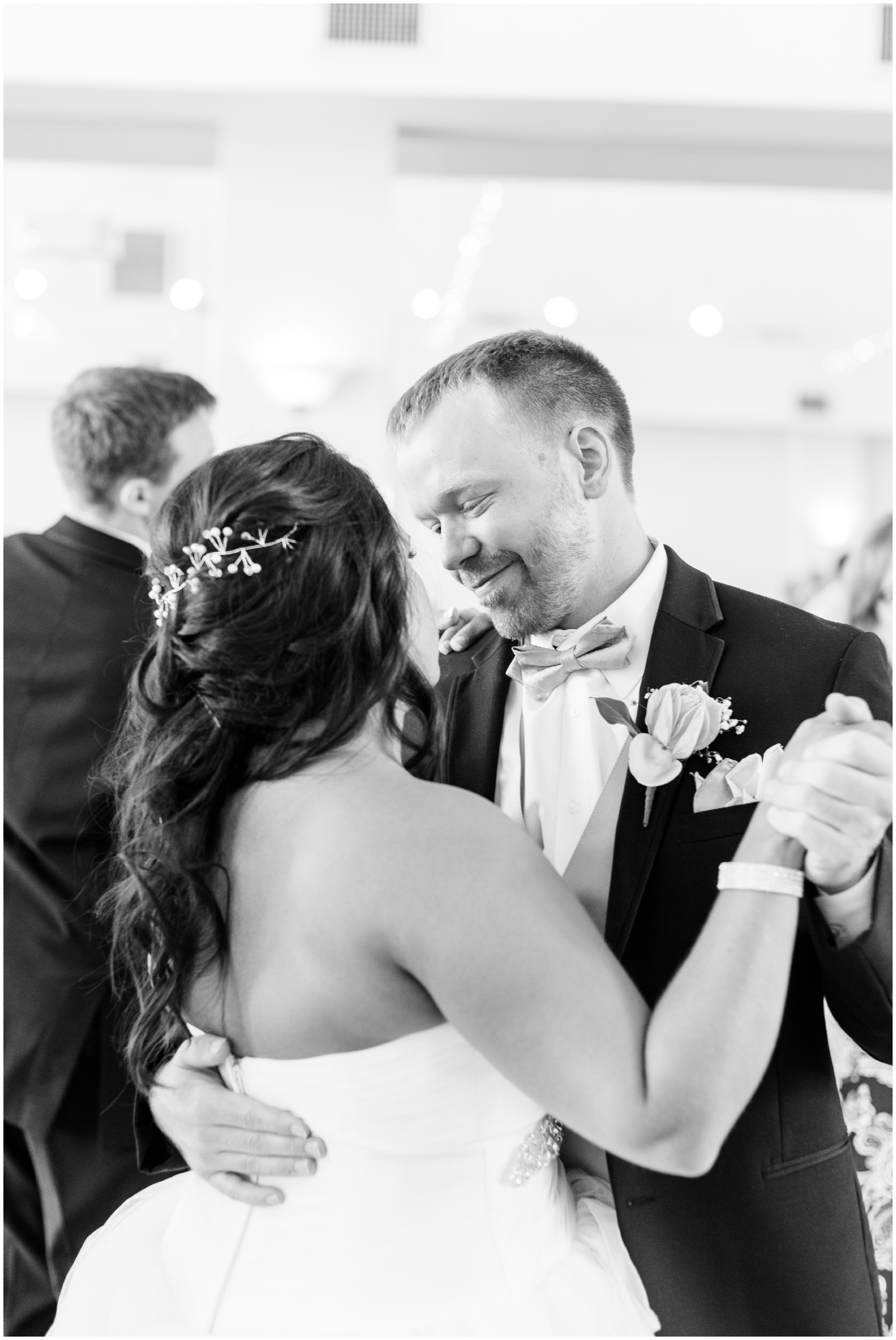 A pink and tan coastal wedding at Celebrations at the Bay by Maryland Wedding Photographer Megan Bennett Photography